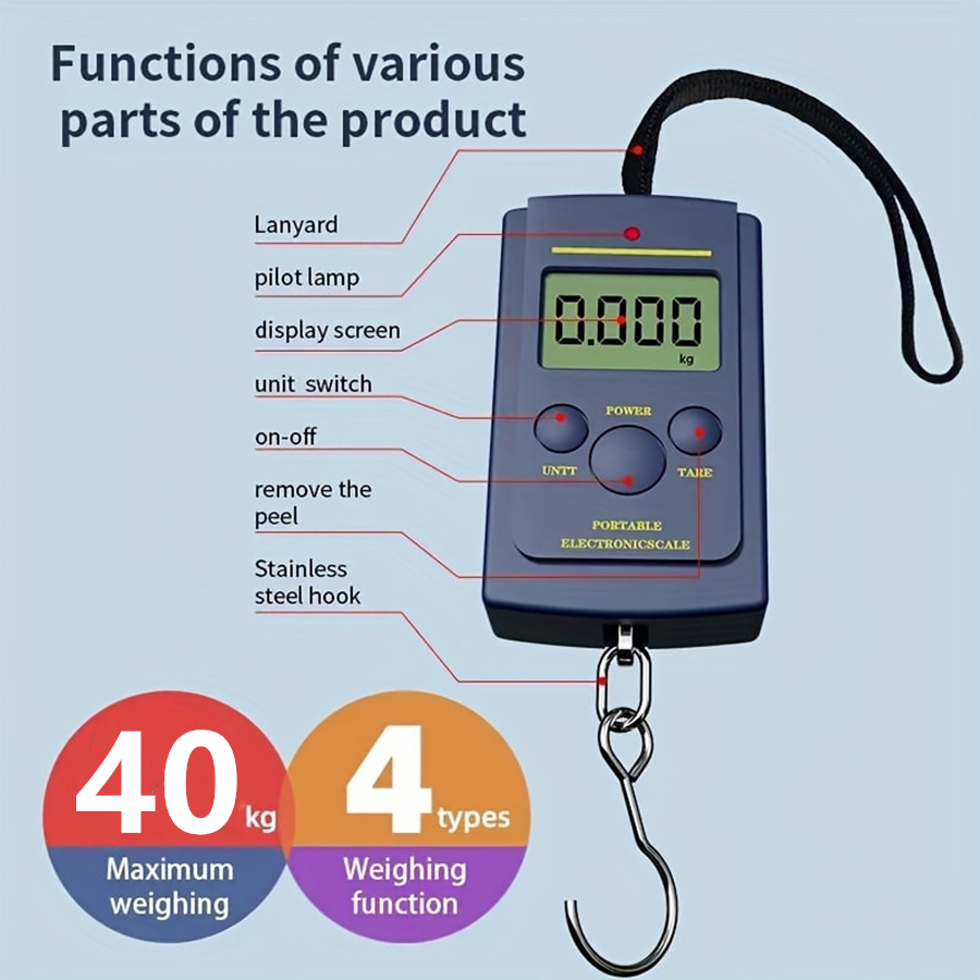 Gadgets For Electronics - 40kg Multifunctional Mini Electronic Digital Portable