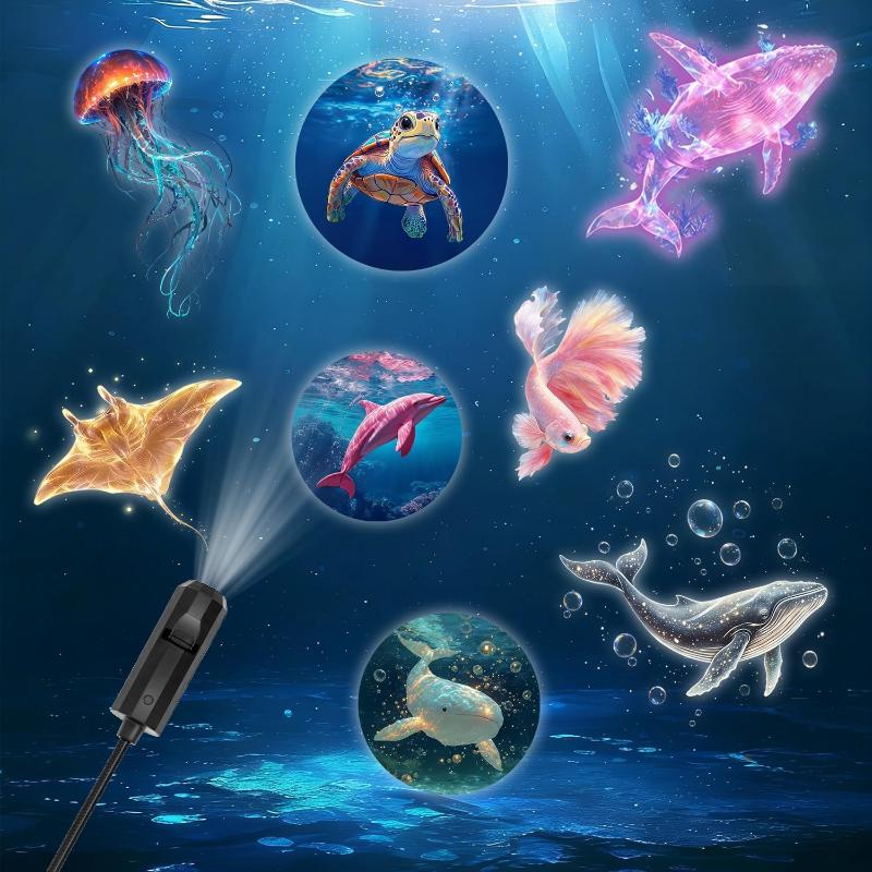 Mini Projector Portable - Portable Marine Life Projector Light, Featuring