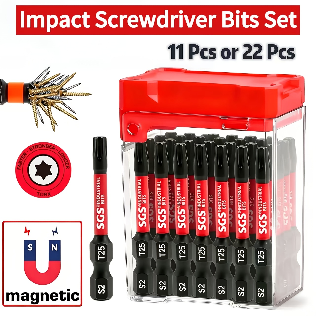 Diy Electronics Gadgets - 11/22-Piece T25 Torx Magnetic Screwdriver Bit