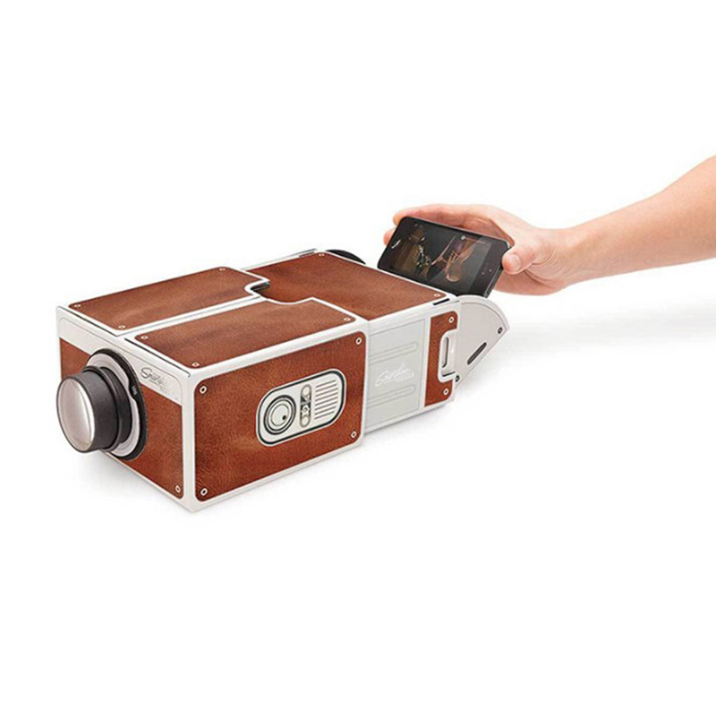 Mini Projector Portable - DIY 3D Projector Cardboard Mini Smartphone