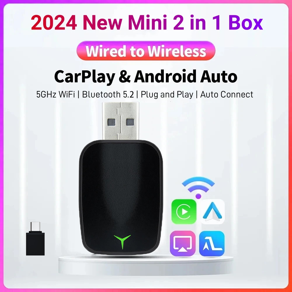 Gadgets For Electronics - New Wired To Wireless Carplay Android