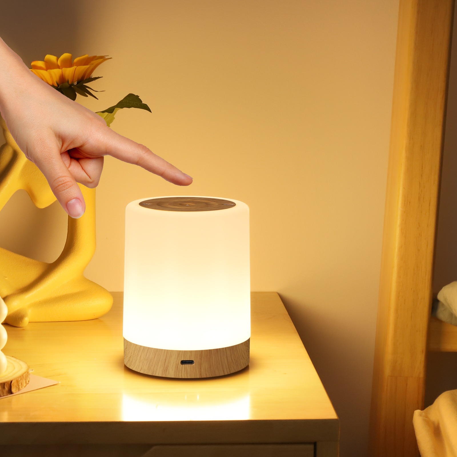 Rgb Desk Lamp Smart - 16 Colors Night Light Smart Touch