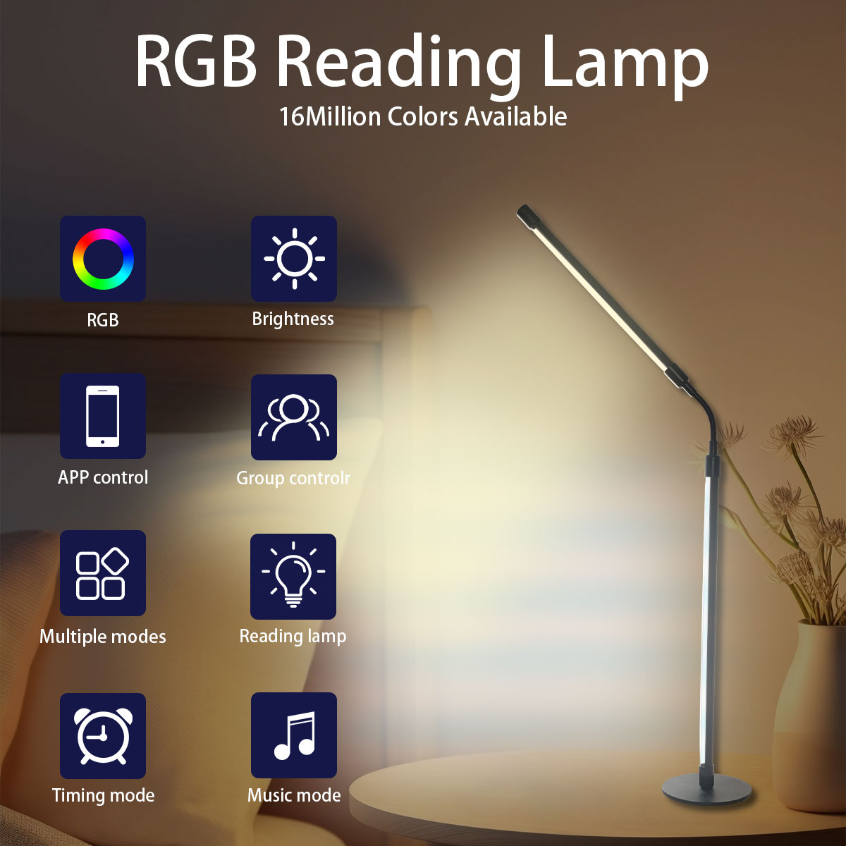 Smart Rgb Color-Changing Led D - Rgb Desk Lamp Smart recension och pris