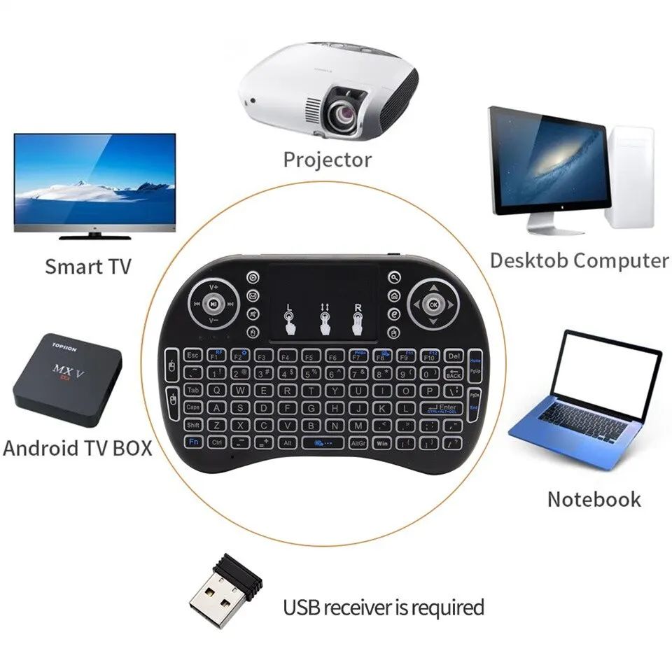 Mini English Bluetooth Keyboar - Mini Projector Portable recension och pris