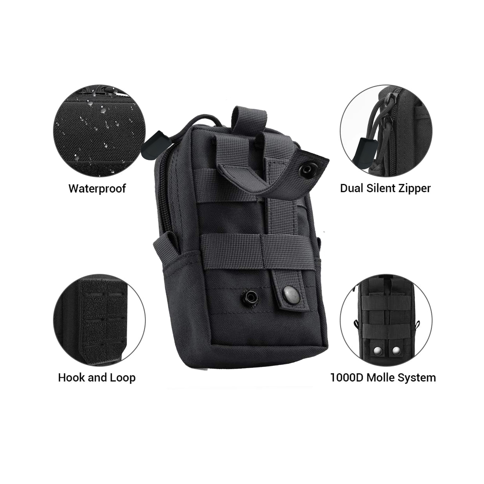 Tactical Molle Pouch Waist Bag - Gadgets For Electronics recension och pris