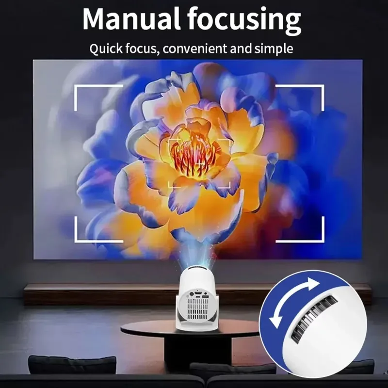 New  Mini HY300  Projector 4K  - Mini Projector Portable recension och pris
