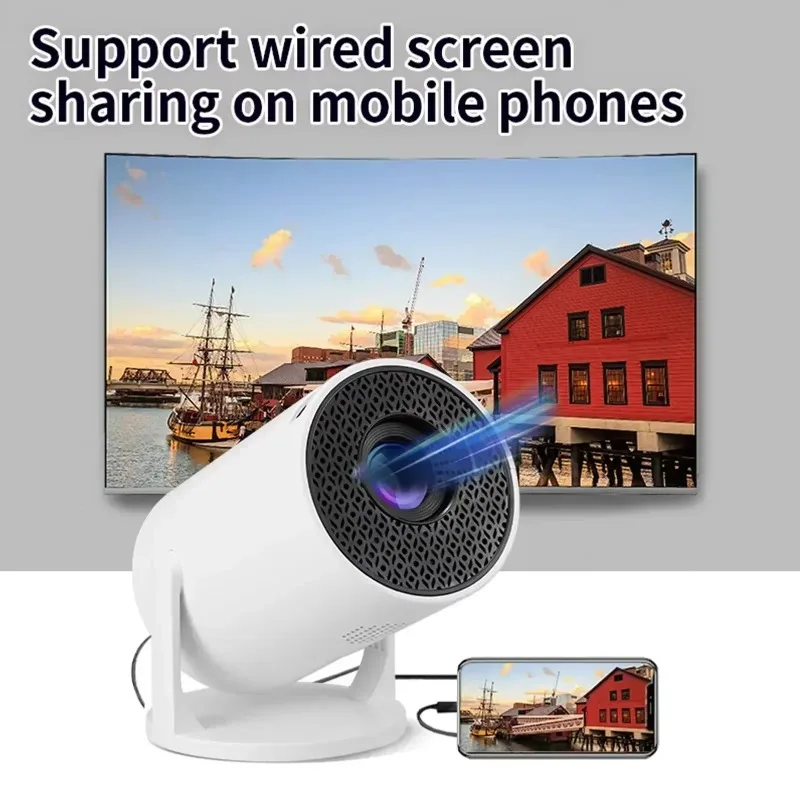 New  Mini HY300  Projector 4K  - Mini Projector Portable recension och pris