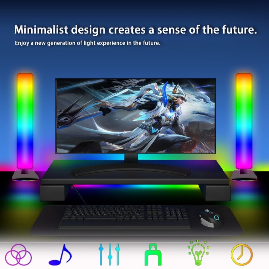 Smart Tuya RGB Gaming Atmosphe - Rgb Desk Lamp Smart recension och pris