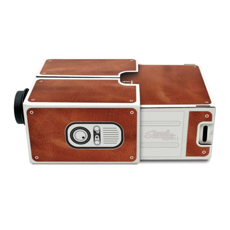 DIY 3D Projector Cardboard Min - Mini Projector Portable recension och pris