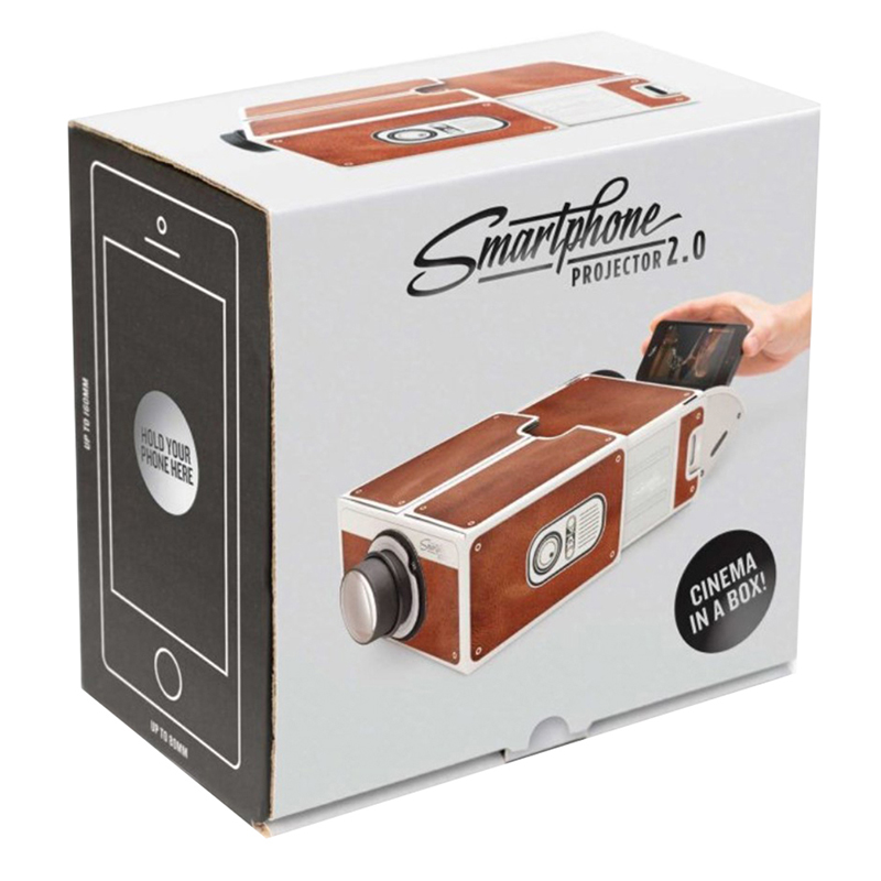 DIY 3D Projector Cardboard Min - Mini Projector Portable recension och pris
