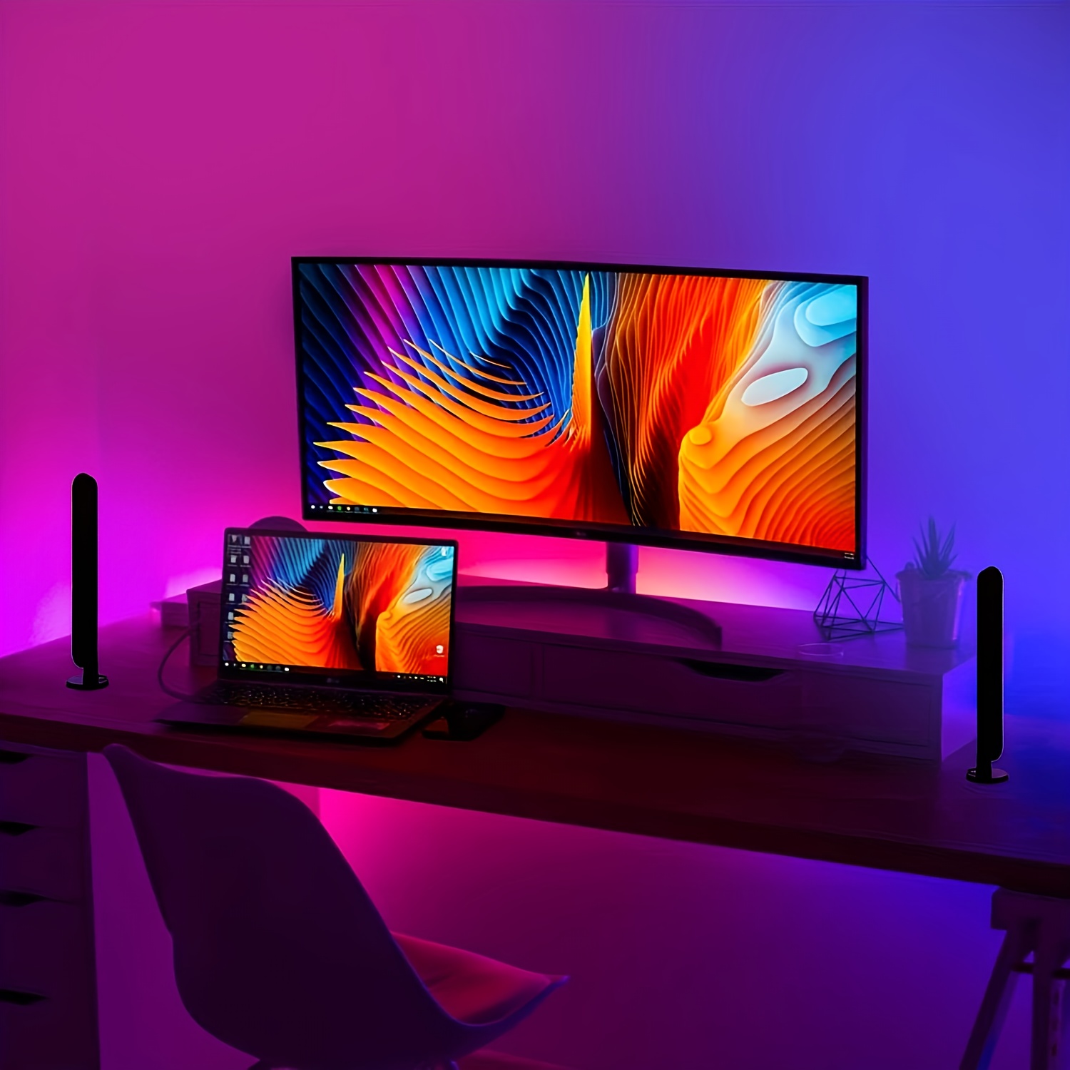 1/2pc LED Desktop Smart RGB Li - Rgb Desk Lamp Smart recension och pris