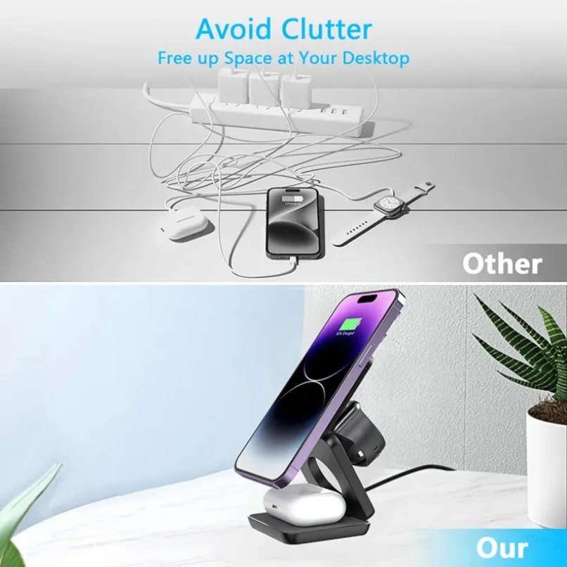 3 in 1 Foldable Magnetic Wirel - Portable Wifi Hotspot recension och pris