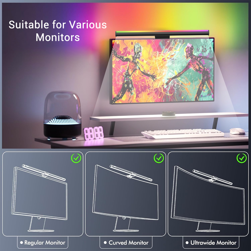 RGB Smart Wifi Monitor Light B - Rgb Desk Lamp Smart recension och pris