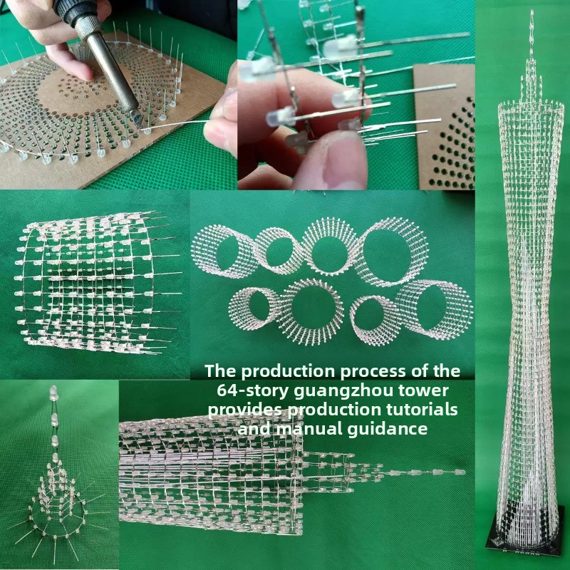 64 Layers Canton Tower DIY Ele - Diy Electronics Gadgets recension och pris